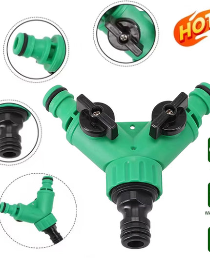Y shape 3 way vGarden Water valve Pipe Connectors /Pipe Adapter/ Hose Splitter Valve