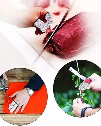 NoCuts - reusable 50 Pcs Anti-Cut Level 5 High-Strength Safety Finger Cover For kitchen safety