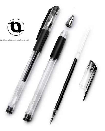 25Pcs quick dry pen inks & 3 pens Set ( Black , Blue , Red Ink ) 0.5Mm Ballpoint 