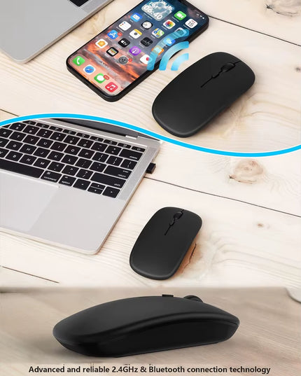 Silent Bluetooth wireless mouse for Computer / Laptop / smart tablets