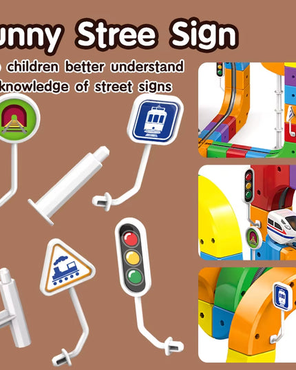 DIY Assembling Magic train Track kids toy set -81 pcs