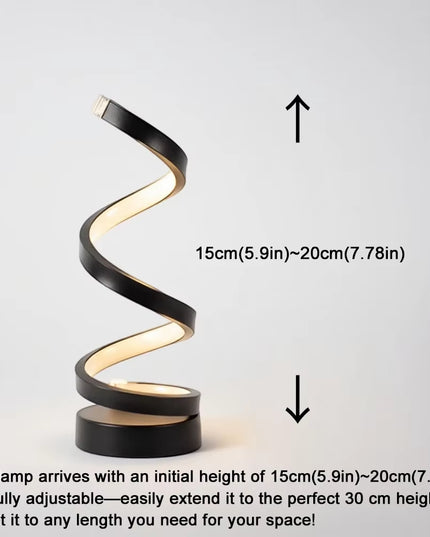 Spiral Dimmable LED decorative Table Lamp 