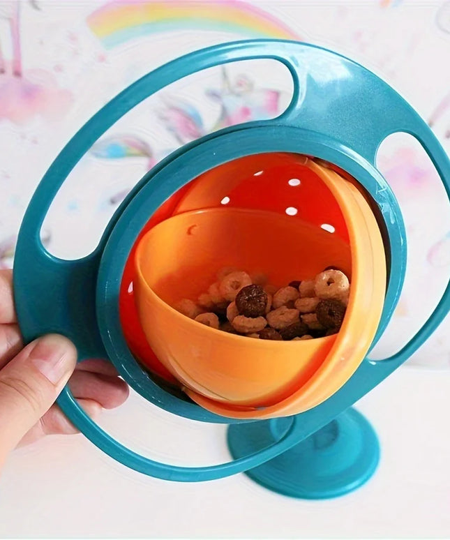360° Spill-Proof Gyro Bowl for Kids