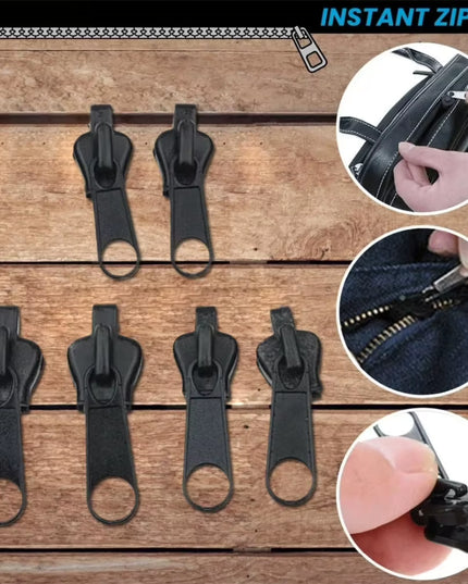 3 Sizes Universal Instant Fix Zipper Repair Kit Replacement Zip Slider- 24pcs 3 different sizes
