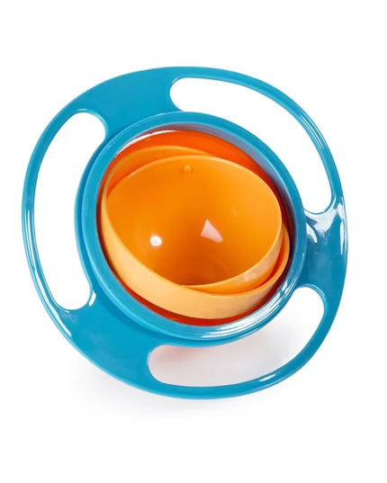 Anti spill rotary balance, kids eating bowl 