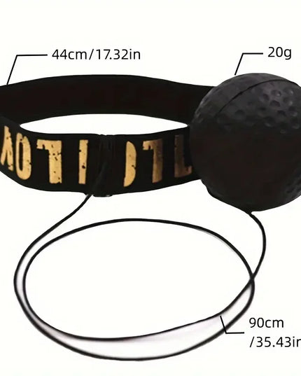 Training head band with elastic attached ball for speed improvement boxing / MMA 