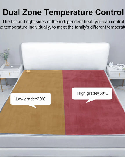 Waterproof Thick and warm heating Electric under bedding thermostat Blanket 220V EU plug