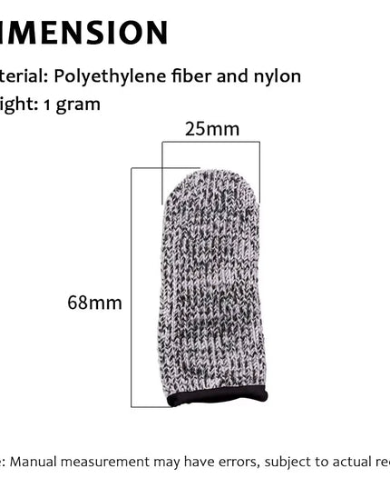 NoCuts - reusable 50 Pcs Anti-Cut Level 5 High-Strength Safety Finger Cover For kitchen safety