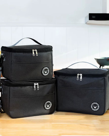 Large waterproof and temperature Insulated food Lunch Bag, for school, office, picnic or camping